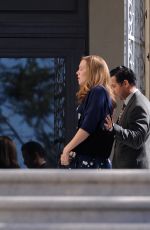 MANDY MORE on the Set of This is Us in Pasadena 01/09/2019