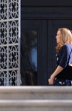 MANDY MORE on the Set of This is Us in Pasadena 01/09/2019