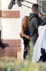 MANDY MORE on the Set of This is Us in Pasadena 01/09/2019