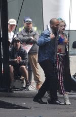 MARGOT ROBBIE on the Set of Birds of Prey in Los Angeles 01/28/2019