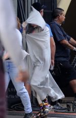 MARGOT ROBBIE on the Set of Birds of Prey in Los Angeles 01/29/2019