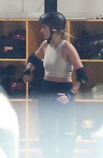 MARGOT ROBBIE Roller Skating in Los Angeles 01/13/2019