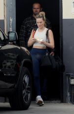 MARGOT ROBBIE Training for Birds of Prey at a Gym in Los Angeles 01/13/2019