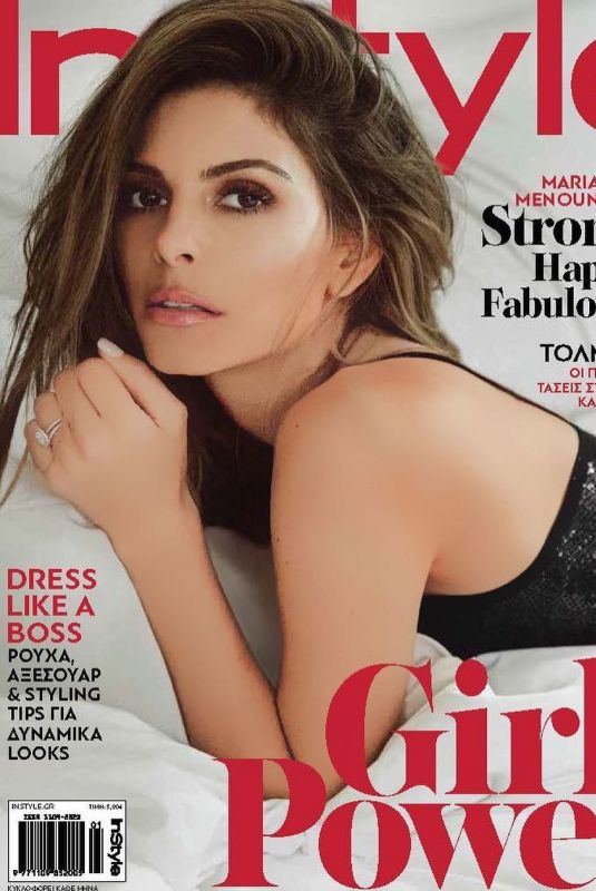 MARIA MENOUNOS in Instyle Magazine, Greece January 2019