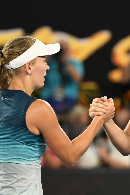 MARIA SHARAPOVA and CAROLINE WOZNIACKI at 2019 Australian Open at Melbourne Park 01/18/2019