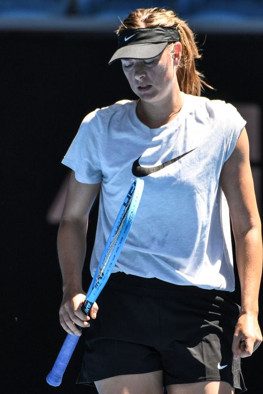 MARIA SHARAPOVA at 2019 Australian Open Practice Session in Melbourne 01/11/2019