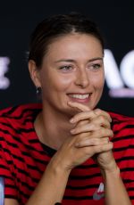 MARIA SHARAPOVA at 2019 Australian Open Press Conference in Melbourne 01/14/2019