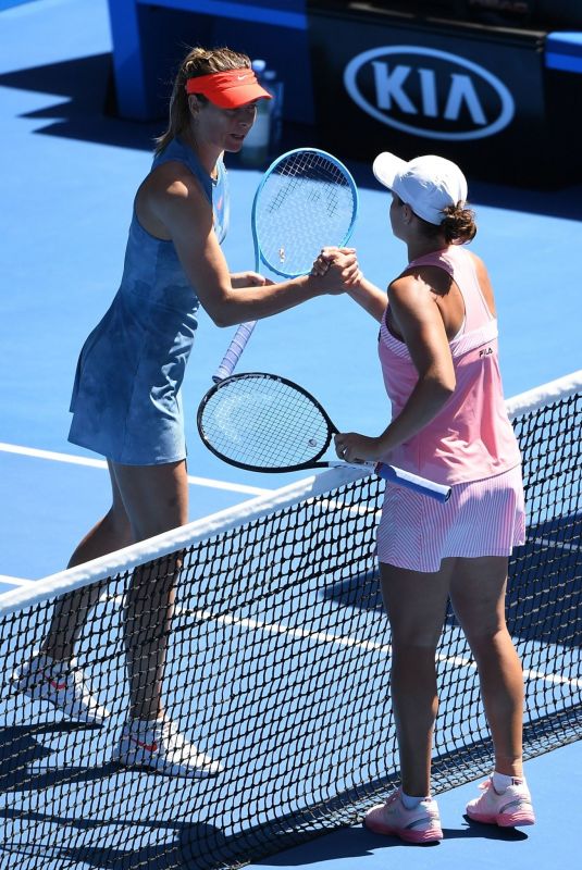 MARIA SHARAPOVA vs ASHLEIGH BARTY at 2019 Australian Open at Melbourne Park 01/14/2019