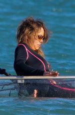 MARIAH CAREY in Wesuit in St. Barts 01/03/2019