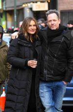 MARISKA HARGITAY on the Set of Law and Order: SVU in New York 01/28/2019