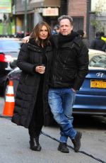 MARISKA HARGITAY on the Set of Law and Order: SVU in New York 01/28/2019