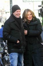 MARISKA HARGITAY on the Set of Law and Order: SVU in New York 01/28/2019