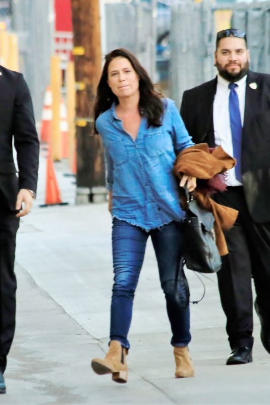 MAURA TIERNEY Arrives at Jimmy Kimmel Live in Los Angeles 01/09/2019