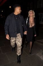 MEGAN BARTON HANSON and Wes Nelson Night Out in London 01/19/2019