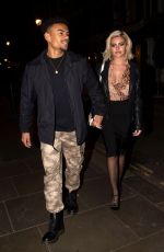 MEGAN BARTON HANSON and Wes Nelson Night Out in London 01/19/2019