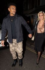 MEGAN BARTON HANSON and Wes Nelson Night Out in London 01/19/2019
