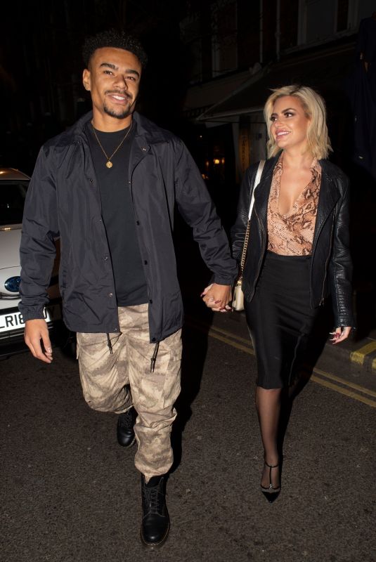 MEGAN BARTON HANSON and Wes Nelson Night Out in London 01/19/2019