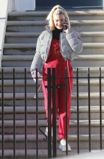 MEGAN BARTON HANSON Leaves Her Home in London 01/28/2019