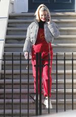 MEGAN BARTON HANSON Leaves Her Home in London 01/28/2019