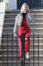 MEGAN BARTON HANSON Leaves Her Home in London 01/28/2019