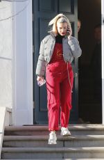MEGAN BARTON HANSON Leaves Her Home in London 01/28/2019