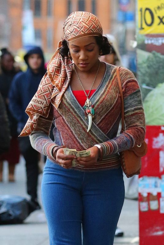 MELISSA MCCARTHY and TIFFANY HADDISH on the Set of The Kitchen in New York 01/10/2019