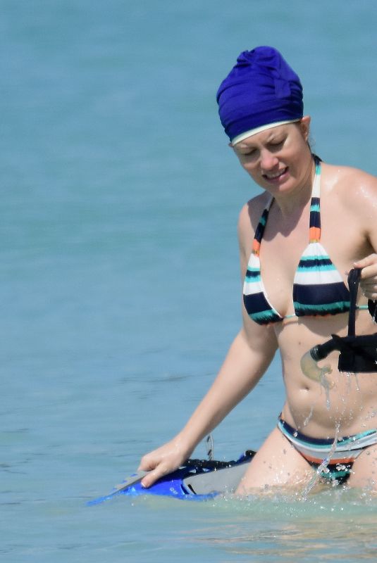 MEREDITH OSTROM in Bikini at a Beach in Barbados 01/15/2019