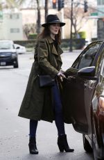 MICHELLE DOCKERY Leaves Sugar Fish in Beverly Hills 01/07/2019
