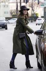 MICHELLE DOCKERY Leaves Sugar Fish in Beverly Hills 01/07/2019