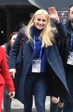 MICHELLE HUNZIKER Arrives at Ariston Theater in Sanremo 01/30/2019