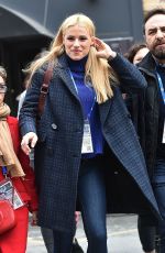 MICHELLE HUNZIKER Arrives at Ariston Theater in Sanremo 01/30/2019