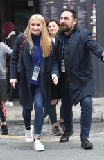 MICHELLE HUNZIKER Arrives at Ariston Theater in Sanremo 01/30/2019