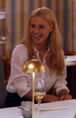 MICHELLE HUNZIKER Celebrates Her 42th Birthday in Milan 01/24/2019
