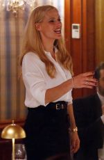 MICHELLE HUNZIKER Celebrates Her 42th Birthday in Milan 01/24/2019
