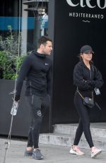 MICHELLE KEEGAN and Mark Wright Leaves Joans on Third in Los Angeles 01/15/2019