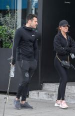 MICHELLE KEEGAN and Mark Wright Leaves Joans on Third in Los Angeles 01/15/2019