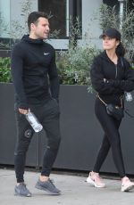 MICHELLE KEEGAN and Mark Wright Leaves Joans on Third in Los Angeles 01/15/2019