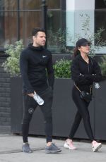 MICHELLE KEEGAN and Mark Wright Leaves Joans on Third in Los Angeles 01/15/2019