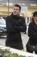 MICHELLE KEEGAN and Mark Wright Leaves Joans on Third in Los Angeles 01/15/2019