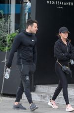 MICHELLE KEEGAN and Mark Wright Leaves Joans on Third in Los Angeles 01/15/2019