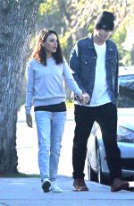MILA KUNIS and Ashton Kutcher Out in Los Angeles 01/10/2019