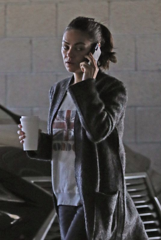 MILA KUNIS Out and About in Los Angeles 01/08/2019