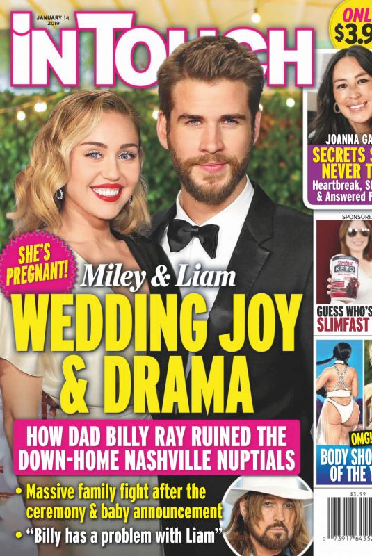 MILEY CYRUS in Touch Weekly Magazine, January 2019