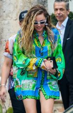 MILEY CYRUS Leaves Versace Mansion in Miami 01/09/2019
