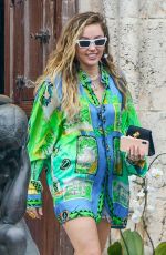 MILEY CYRUS Leaves Versace Mansion in Miami 01/09/2019