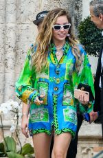 MILEY CYRUS Leaves Versace Mansion in Miami 01/09/2019