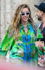 MILEY CYRUS Leaves Versace Mansion in Miami 01/09/2019