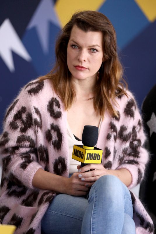 MILLA JOVOVICH at Imdb Studio at 2019 Sundance Film Festival 01/26/2019