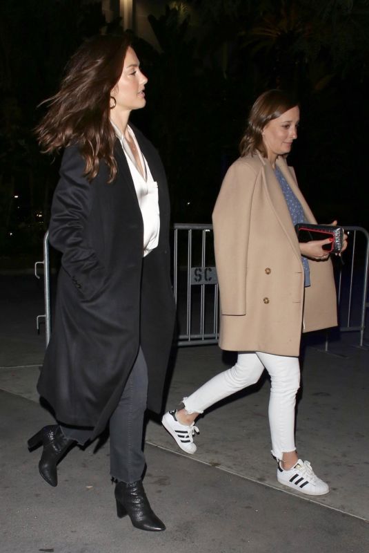 MINKA KELLY Arrives at Elton John Concert at Staples Center 01/30/20109