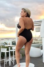 NADIA ESSEX in Swimsuit on Holiday in Malaga 01/31/2019